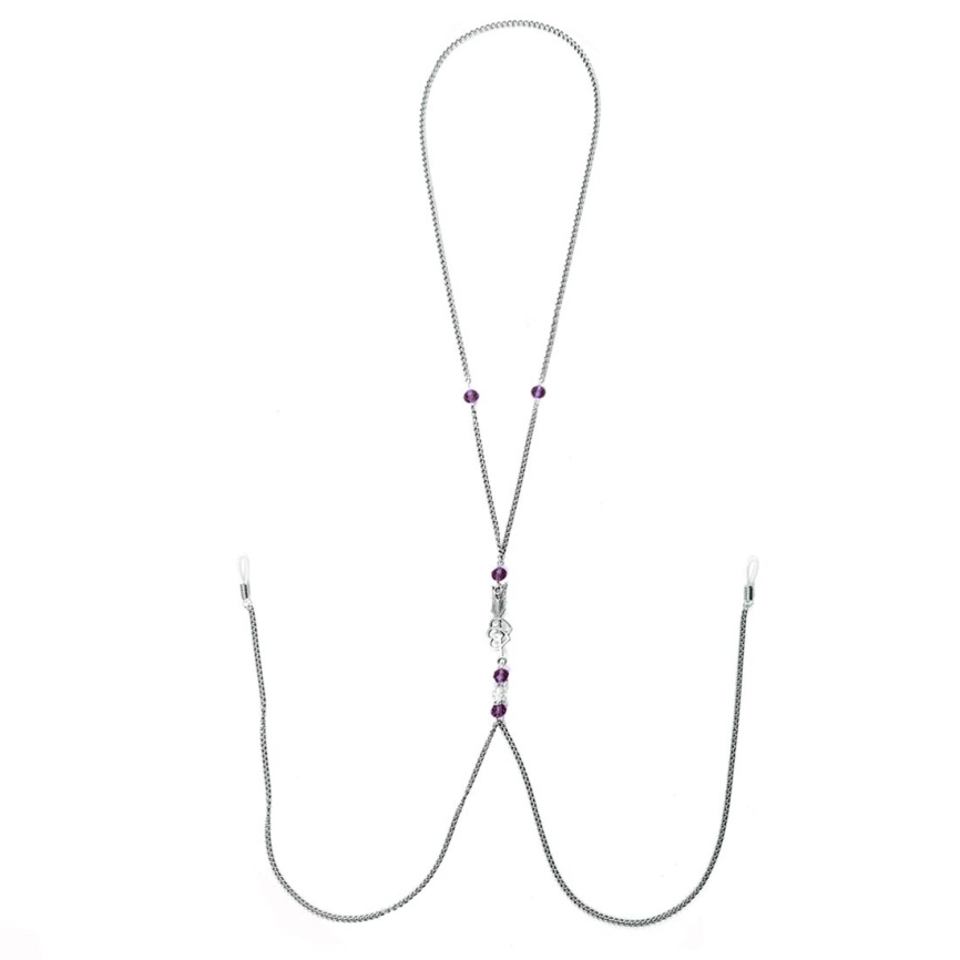 Прикраса для сосків Art of Sex - Nipple Clamps Arrow, колір фіолетовий  фото 1