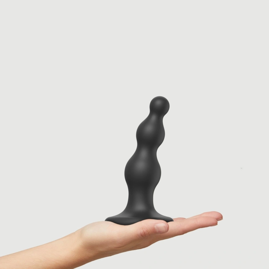 Насадка для страпона Strap-On-Me Dildo Plug Beads Black S фото 2