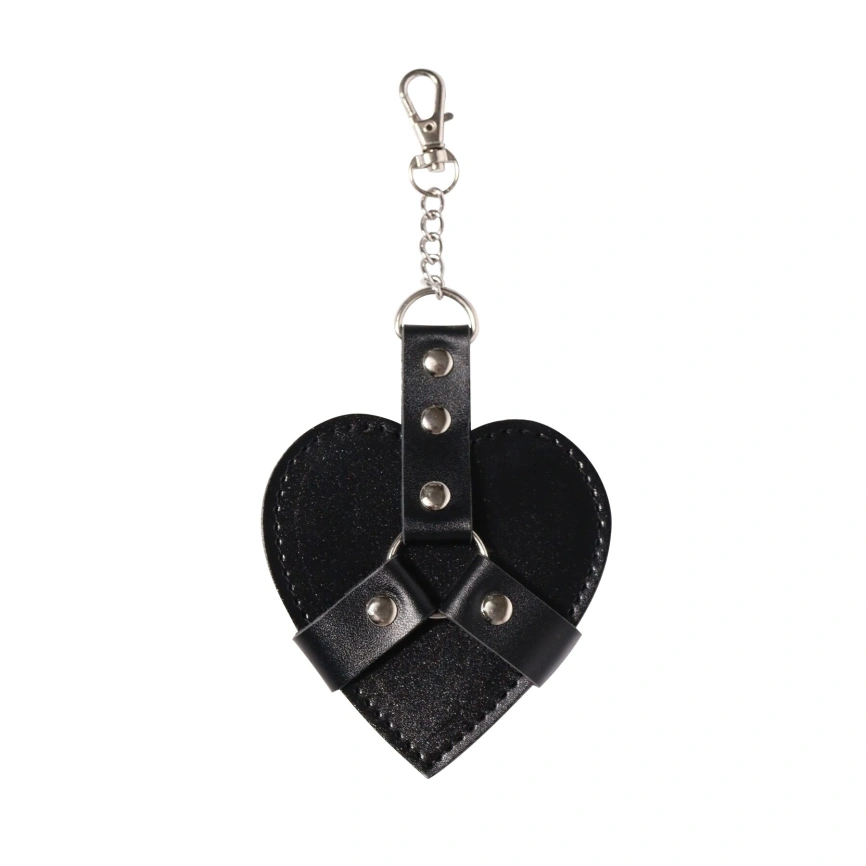 Брелок на карабине для ключей Art of Sex Chained Heart, Черный фото 1