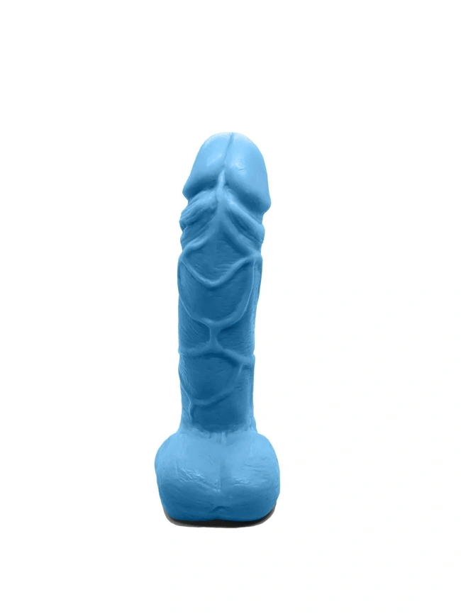 Мыло в форме пениса Чистий Кайф Blue size M, крафтовое мыло-член, натуральное фото 3