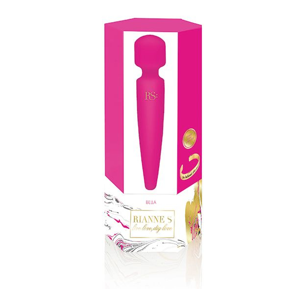 Вібромасажер Rianne S: Bella Mini Wand Rose, 10 режимів, медичний силікон, подарункове паковання фото 5