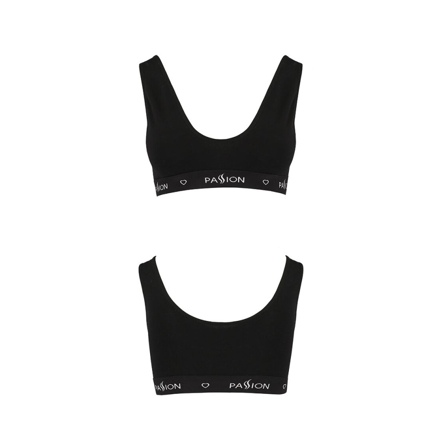 Спортивний топ з широкою гумкою Passion PS004 TOP L, black фото 5