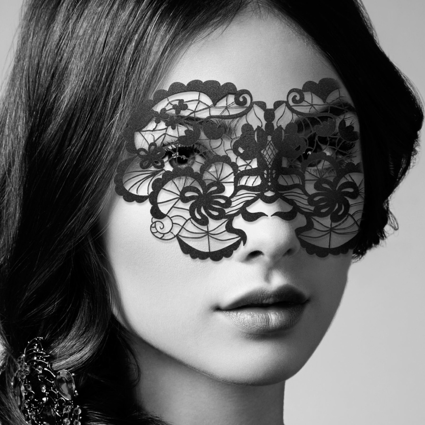 Маска на обличчя Bijoux Indiscrets - Anna Mask, вінілова, клейове кріплення, без зав'язок фото 2