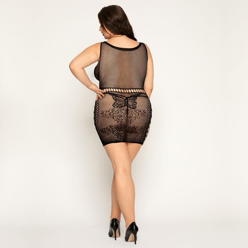 Сукня-сітка з метеликами Size Plus Black фото 2