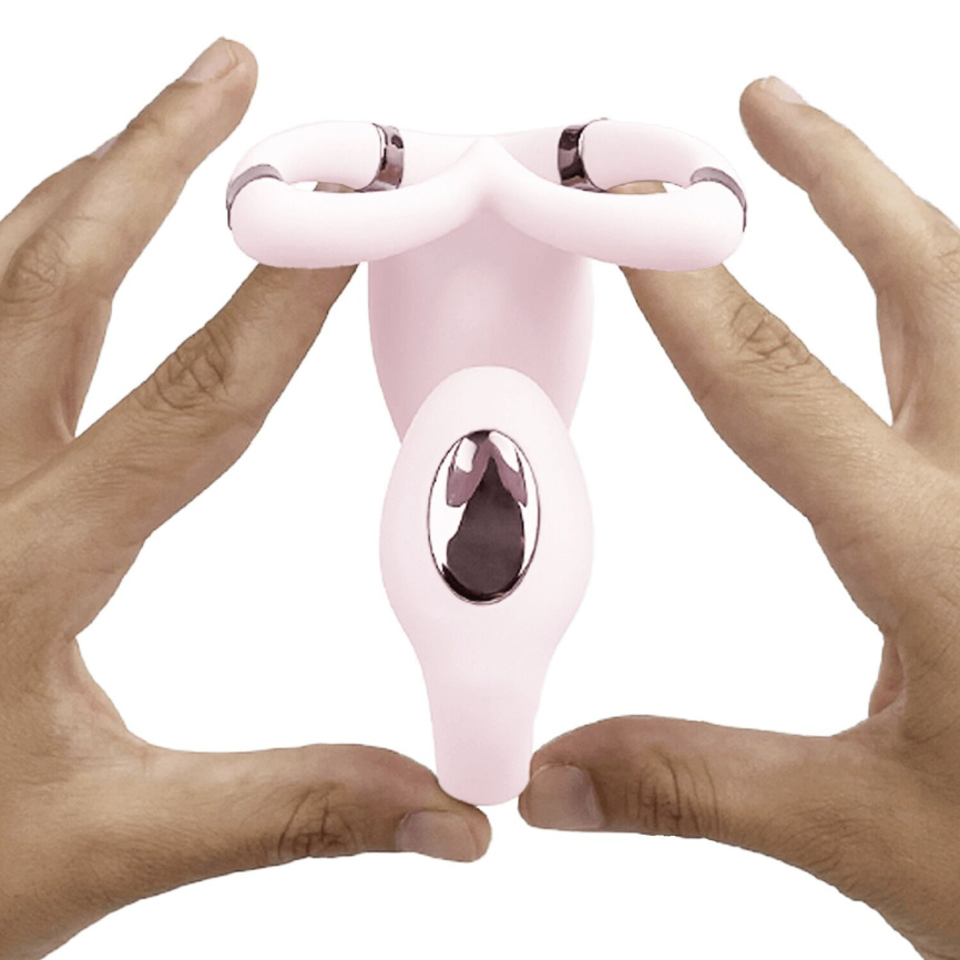Смарт-вібратор для пар Adrien Lastic Venus + APP, подвійний, можна носити під одягом, 10 режимів фото 11