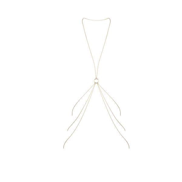 Ланцюжок для тіла Bijoux Indiscrets Magnifique 8 Body Chain - Gold, прикраса для тіла фото 1