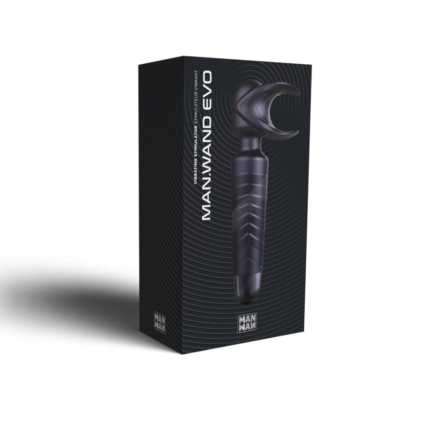 Мастурбатор-вібромасажер Manwan MAN.WAND EVO Black Plum, чудово для пар, вібромінет фото 6