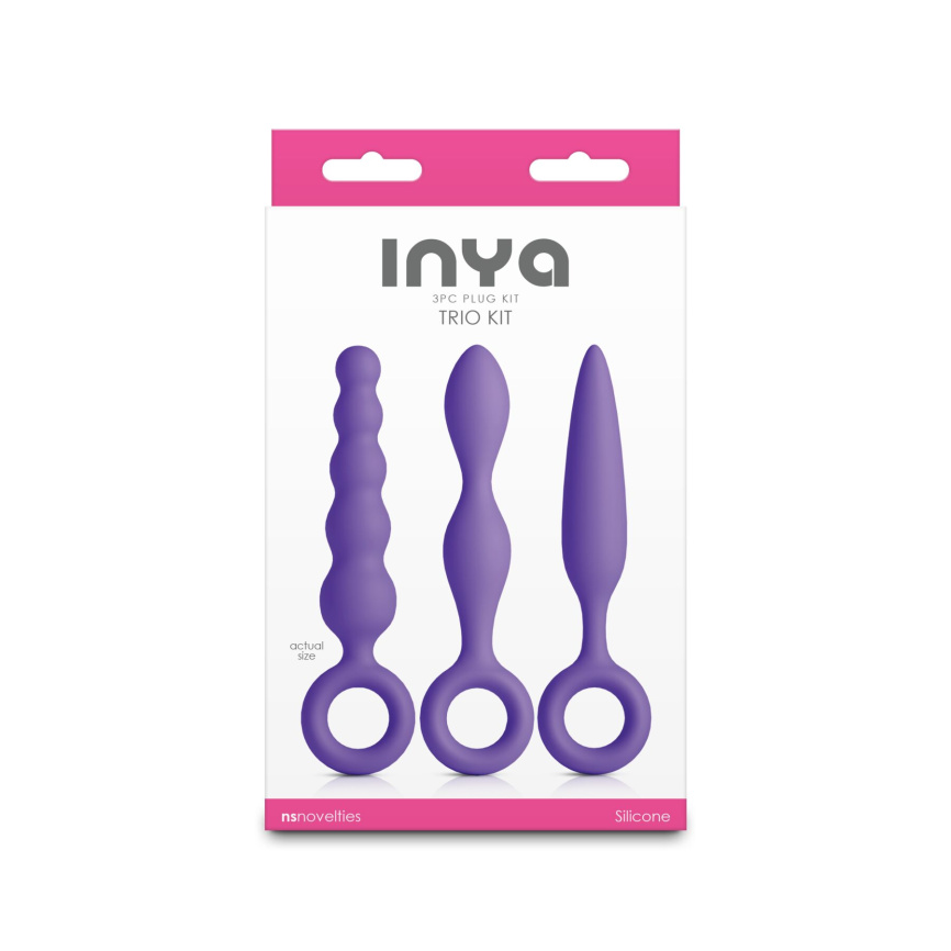 Набір анальних іграшок NS Novelties INYA - Trio Kit - Purple фото 3