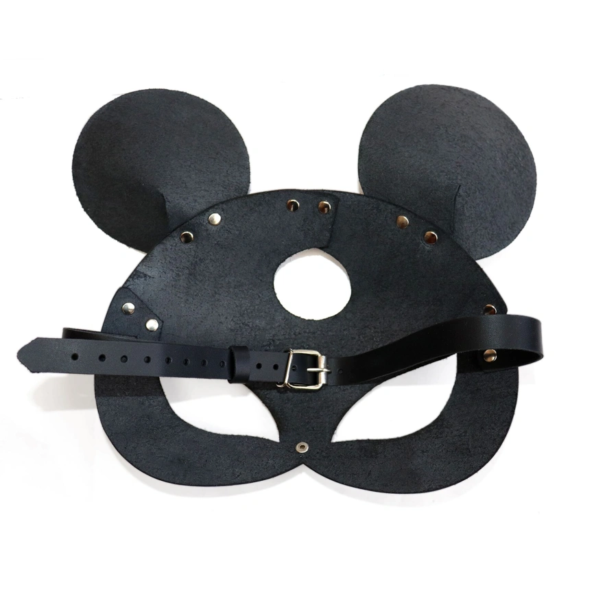 Кожаная маска мышки Art of Sex - Mouse Mask, цвет Черный фото 4