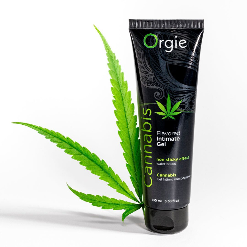 Лубрикант на водній основі Orgie Lube Tube Cannabis, 100 мл, їстівний, з олією насіння конопель фото 4