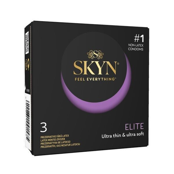 Безлатексні преміум-презервативи SKYN Elite 3 шт, ультратонкі (м'ята паковання!!!) фото 1