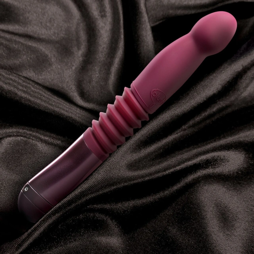 Пульсатор для точки G Blush Temptasia – Trixie Thrusting Dildo – Wine Red, 3 скорости фото 8