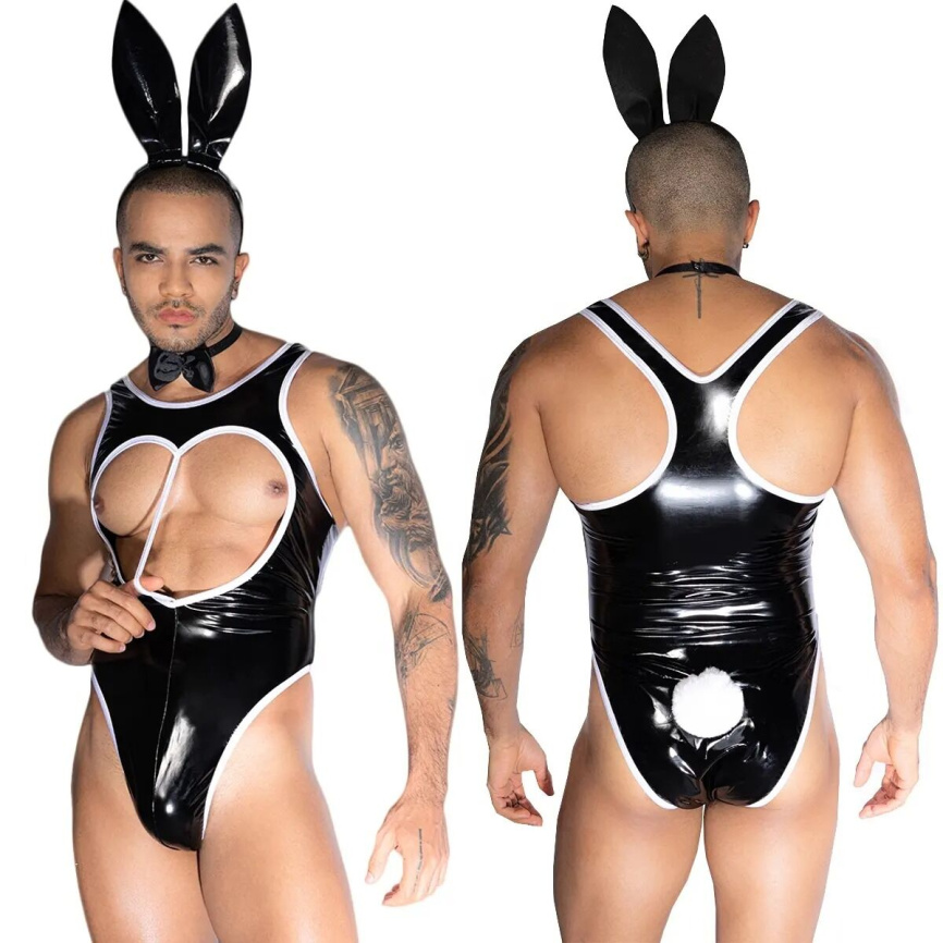 Чоловічий костюм зайчика JSY «Невтомний Мет» One Size, боді, метелик, вушка фото 1