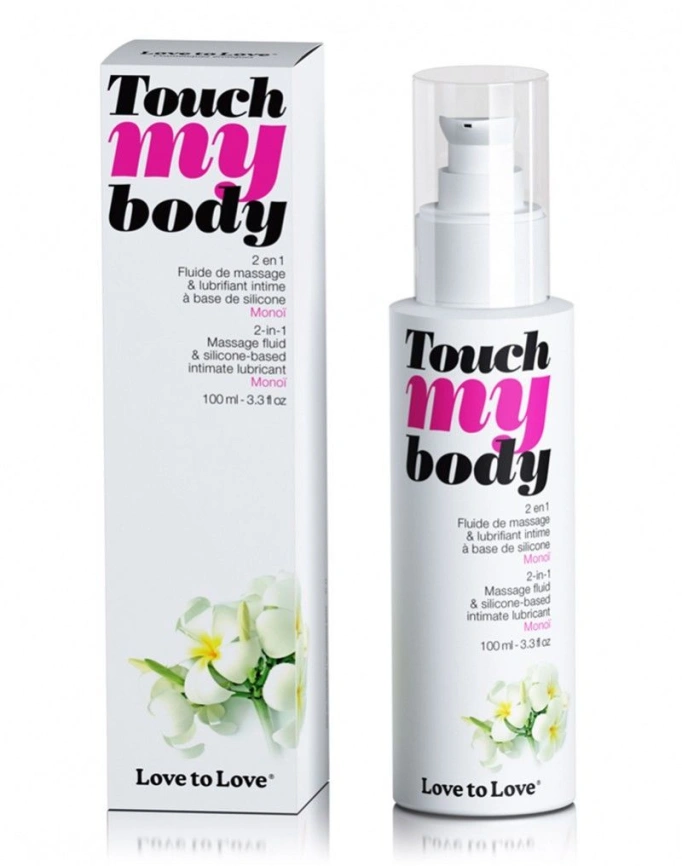 Массажный гель и смазка 2в1 Love To Love TOUCH MY BODY Monoi (100 мл) увлажняющий фото 2