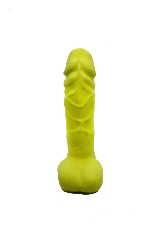 Мило у формі пеніса Чистий Кайф Yellow size M, крафтове мило-член, натуральне фото 3