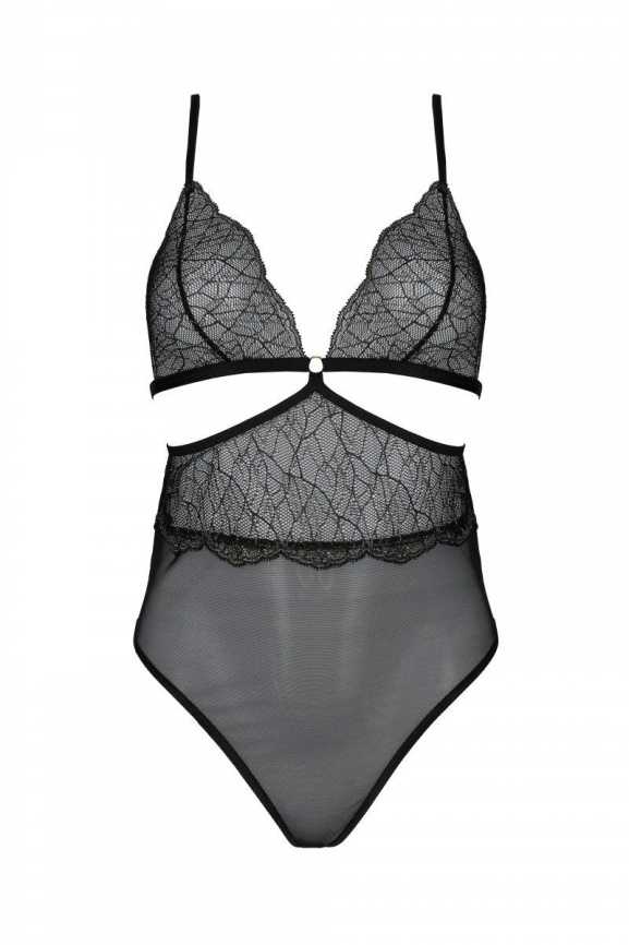 Боді Passion AMBERLY BODY black, XXL/XXXL, відкрита спина, низ стрінги фото 3