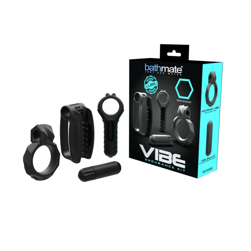 Вібронабір Bathmate Vibe Endurance Kit, 3 іграшки + віброкуля + лубрикант 93 мл фото 1