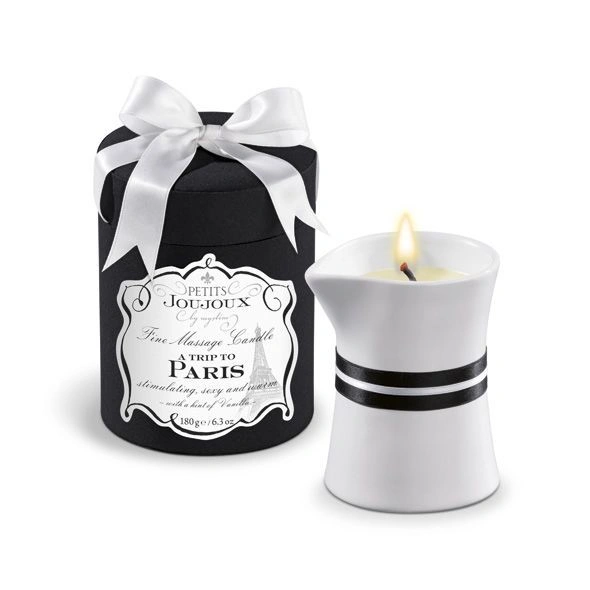 Массажная свечa Petits Joujoux - Paris - Vanilla and Sandalwood (190 г) роскошная упаковка фото 1
