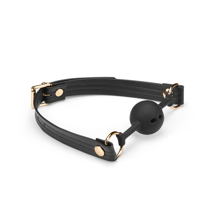 Кляп Liebe Seele Black Organosilicon Ball Gag фото 1