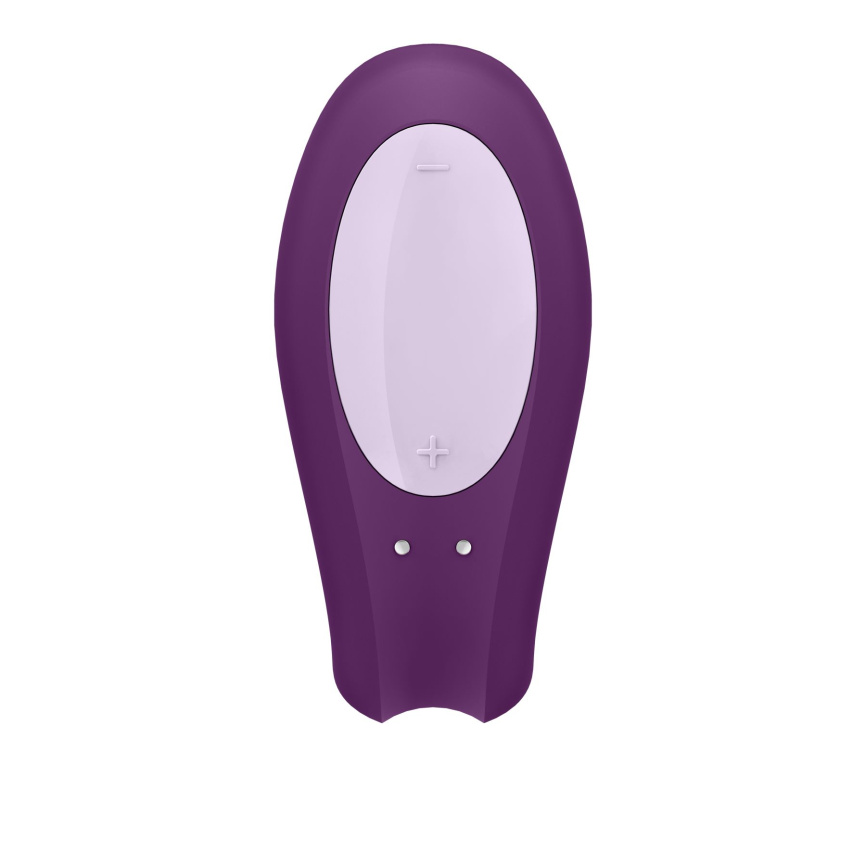 Смарт-вібратор для пар Satisfyer Double Joy Violet із широким кліторальним стимулятором фото 3