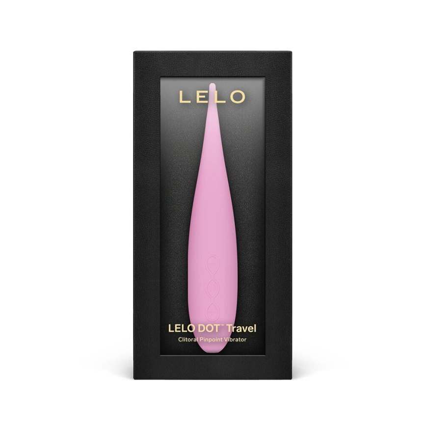 Кліторальний вібратор LELO DOT Travel Pink, точкова стимуляція, 8 режимів фото 3
