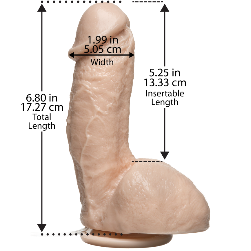 Фалоімітатор, що кінчає Doc Johnson The Amazing Squirting Realistic Cock, ПВХ, діаметр 5,1см фото 2