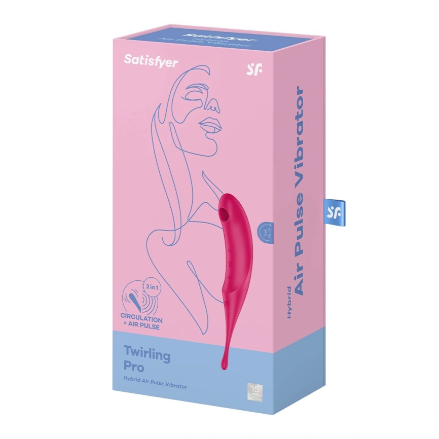 Вибратор для клитора с вакуумной стимуляцией Satisfyer Twirling Pro Red фото 5