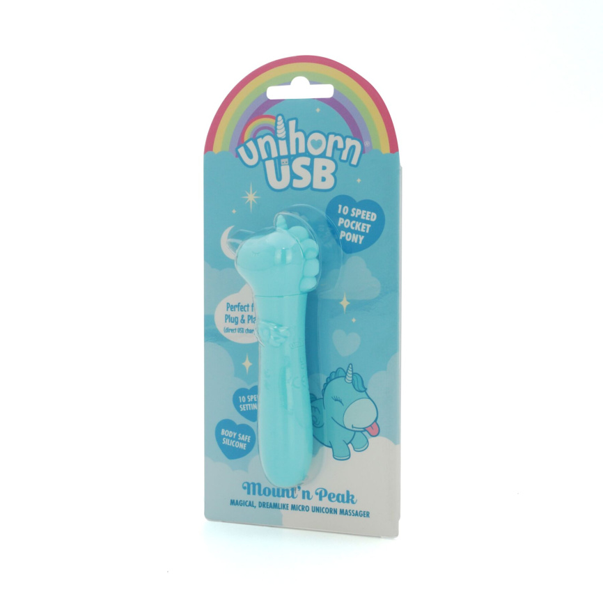 Вібратор-єдиноріжка Unihorn USB Bullet – Mount'n Peak, віброкуля, USB-зарядка, 10 режимів фото 3