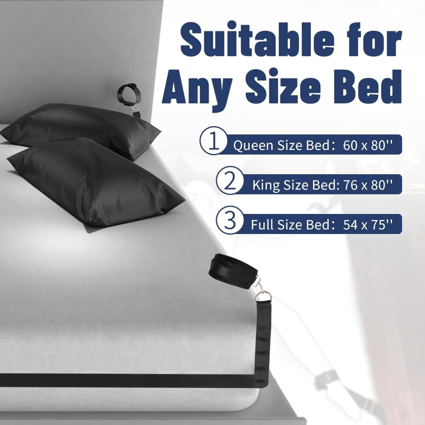 БДСМ-набір LOCKINK YEAHWOW Bed Restraint set фото 3