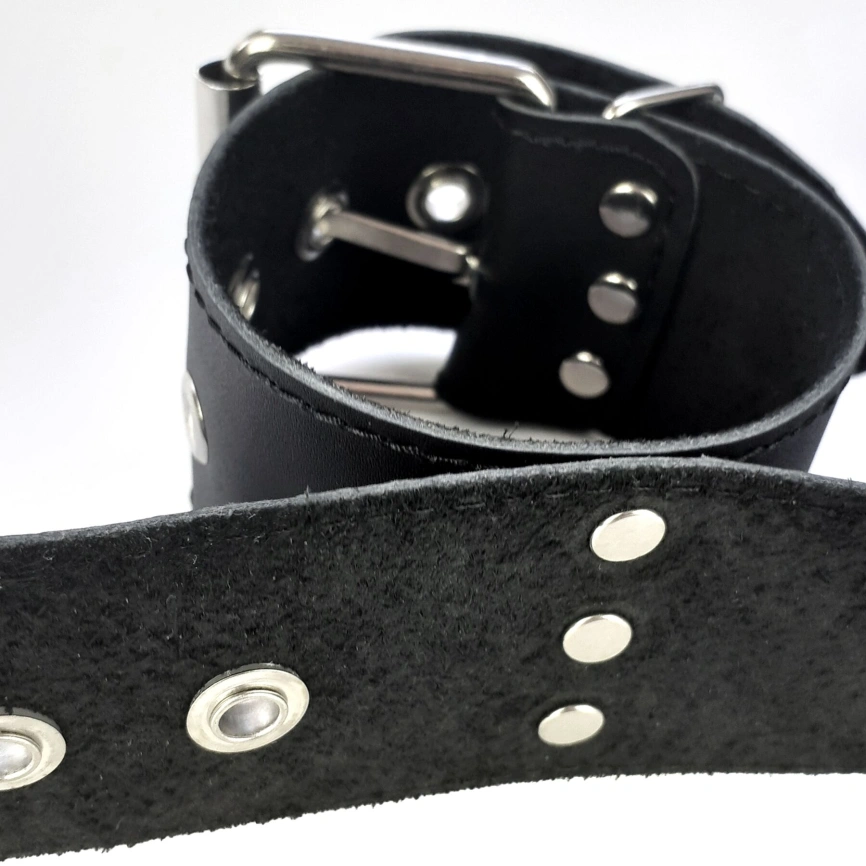 Ошейник с наручниками из натуральной кожи Art of Sex - Bondage Collar with Handcuffs фото 7