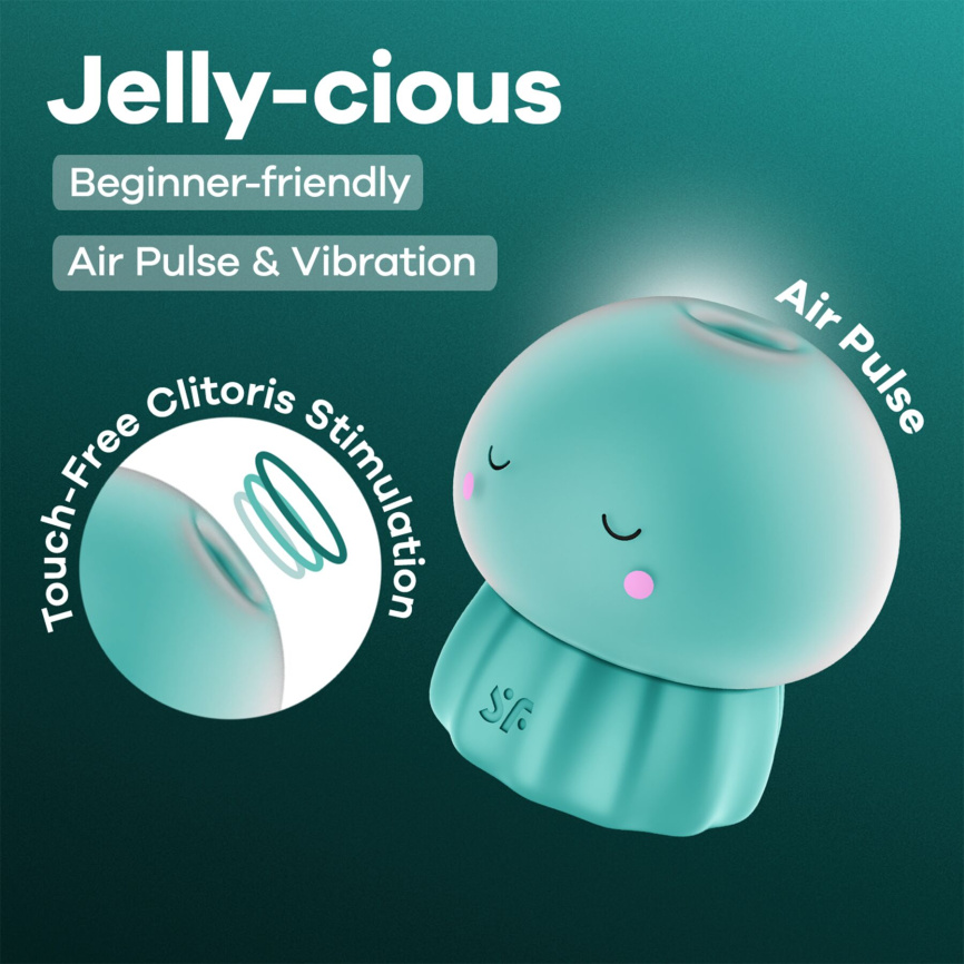 Вакуумний кліторальний стимулятор Satisfyer Jelly-cious Green фото 6