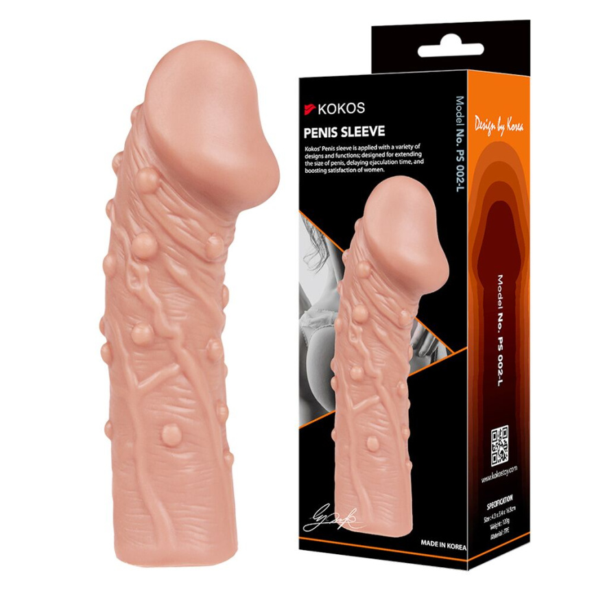Насадка на член Kokos Penis Sleeve PS 002 L фото 1