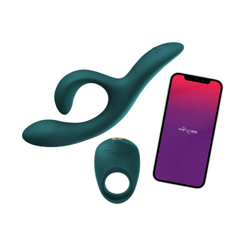 Подарунковий набір для пар We-Vibe Date Night Set: вібратор-кролик Nova 2, ерекційне кільце Pivot фото 2