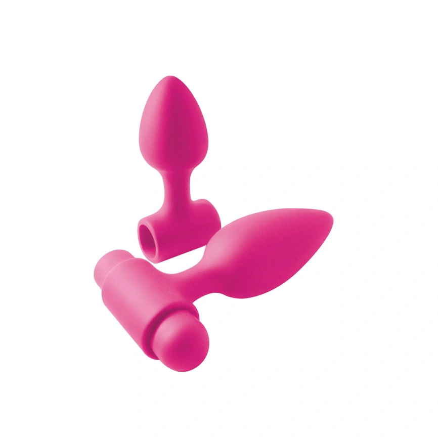 Анальная пробка с вибрацией NS Novelties INYA - Vibe-O-Spades -Pink фото 1
