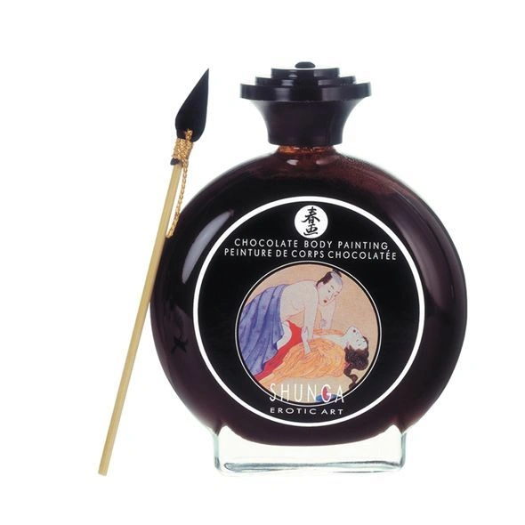 Краска для тела Shunga BODYPAINTING - Aphrodisiac chocolate (100 мл) без глютена и парабенов фото 1