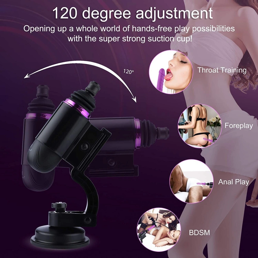 Мини секс-машина Hismith Mini Capsule Sex-Machine with Strong Suction Cup (мятая упаковка!!!) фото 5