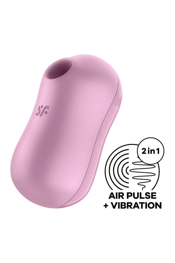 Вакуумный стимулятор с вибрацией Satisfyer Cotton Candy Lilac фото 2