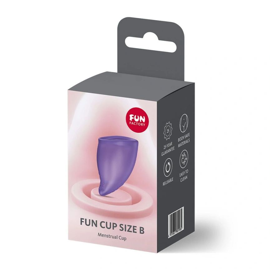 Менструальная чаша Fun Factory FUN CUP SIZE B Black Currant, многоразовая, диаметр 4,3 см, объем 30 мл фото 5