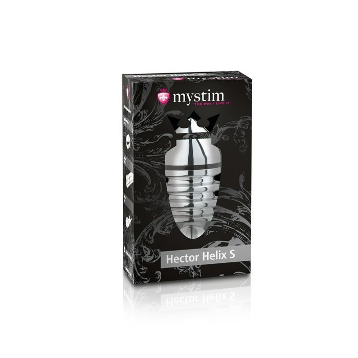Металева анальна пробка Mystim Hector Helix S для електростимулятора, діаметр 4 см фото 3