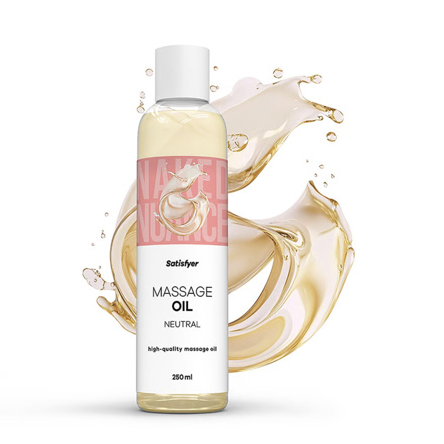 Розпродаж!!! Масажна олія Satisfyer Massage Oil Neutral 250 мл (термін 30.04.2027) фото 2