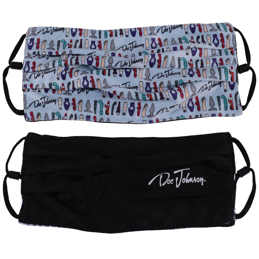 Двусторонняя маска Doc Johnson DJ Reversible and Adjustable face mask фото 1