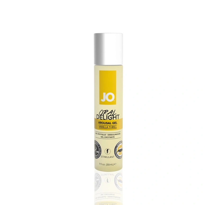 Гель для оральных ласк JO Oral Delight Vanilla Thrill (30 мл), эффект холод-тепло фото 1