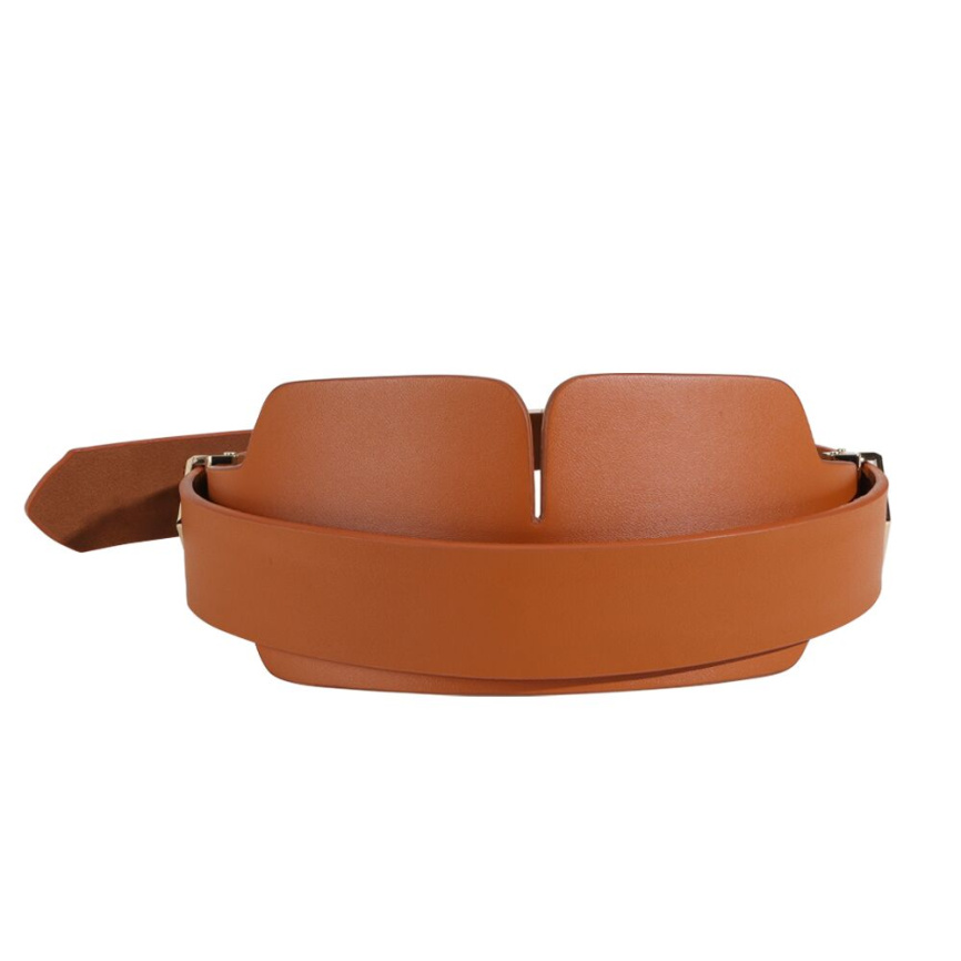 Маска на очі LOCKINK Blindfold Kit, коричнева, натуральна шкіра, регульований обсяг фото 2