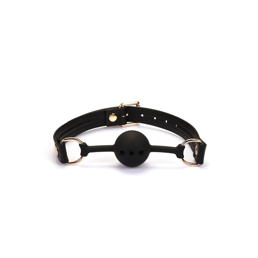 Кляп Liebe Seele Black Organosilicon Ball Gag фото 2