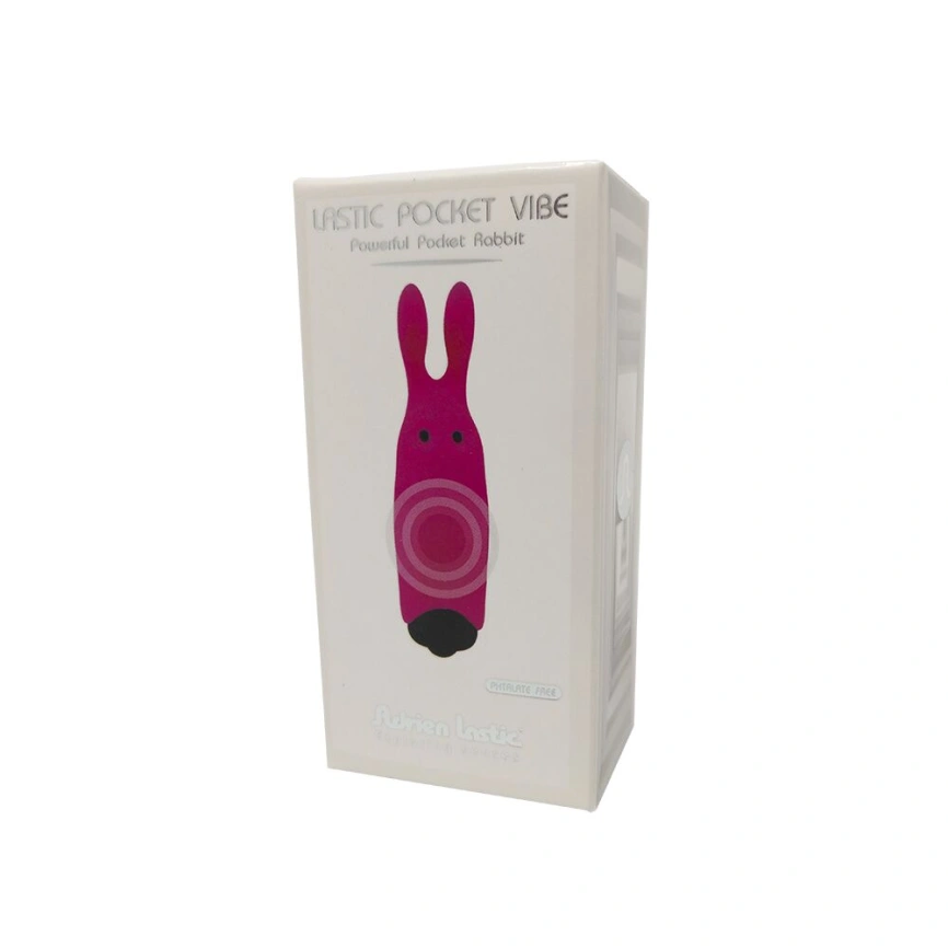 Вибропуля Adrien Lastic Pocket Vibe Rabbit Pink со стимулирующими ушками фото 5