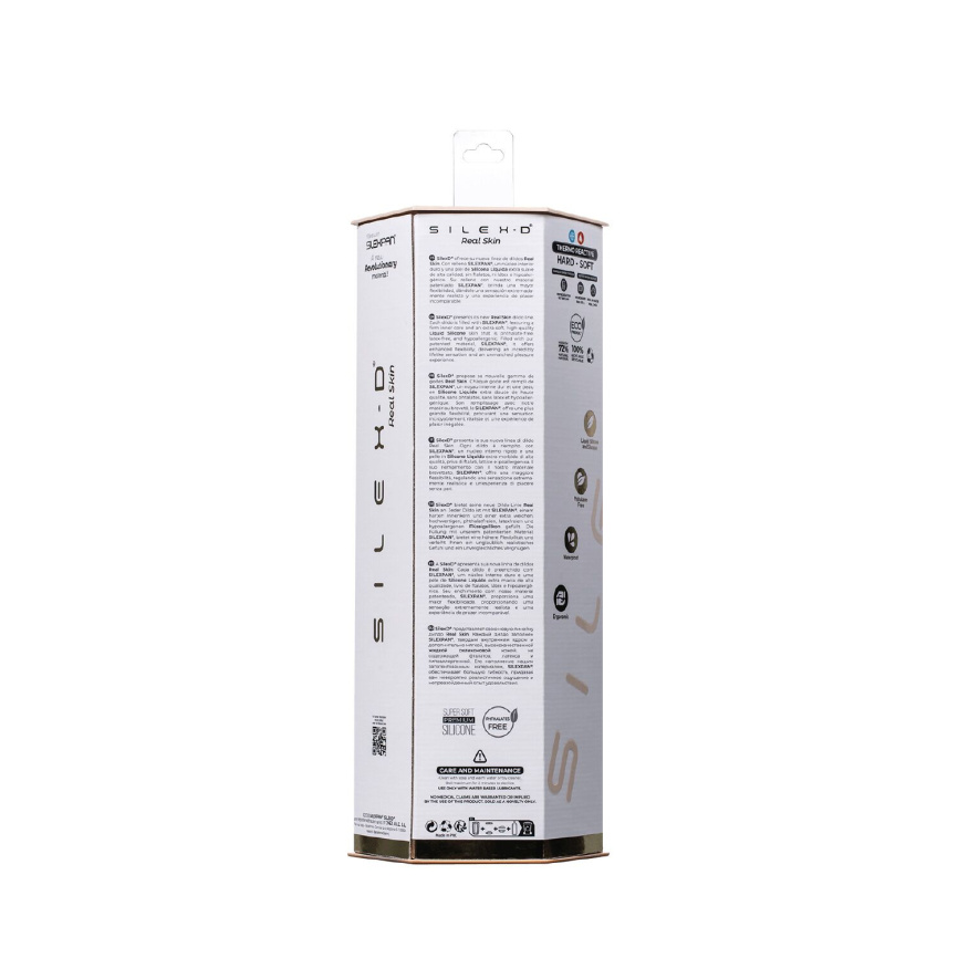 Фалоімітатор SilexD Vetus Real Skin Flesh (8in MODEL 1) суперсофт-силікон+Silexpan, діаметр 4,1 см фото 9