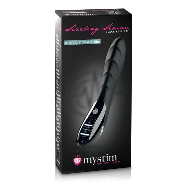 Вибратор с электростимуляцией Mystim Sizzling Simon eStim Black, миостимулятор фото 2