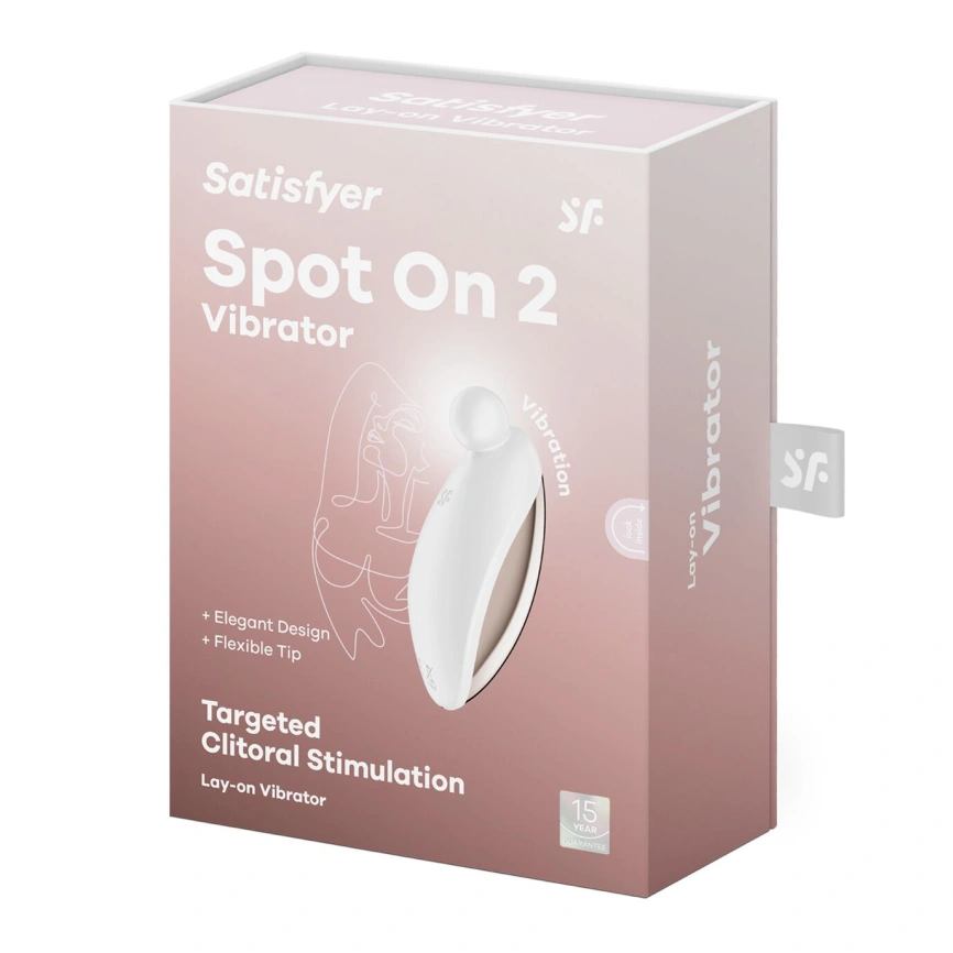 Вибратор для наружной стимуляции Satisfyer Spot On 2 White, очень мощный, гибкий отросток фото 7