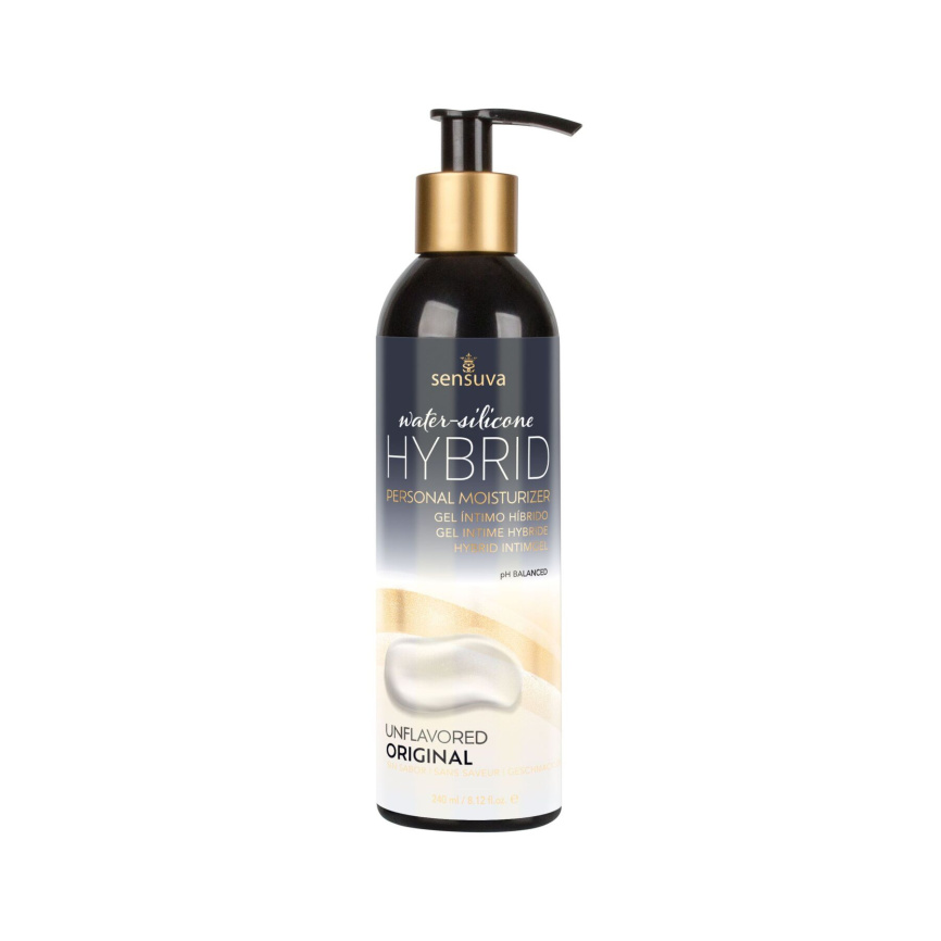Змазка водно-силіконова Sensuva Hybrid Formula (240 мл) без цукру, можна для оральних пестощів фото 1