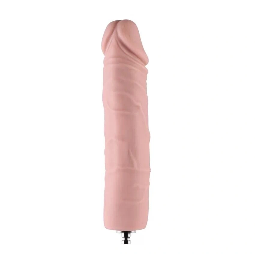 Силиконовый фаллоимитатор для секс-машин Hismith 7" Silicone Dildo, система KlicLok фото 3
